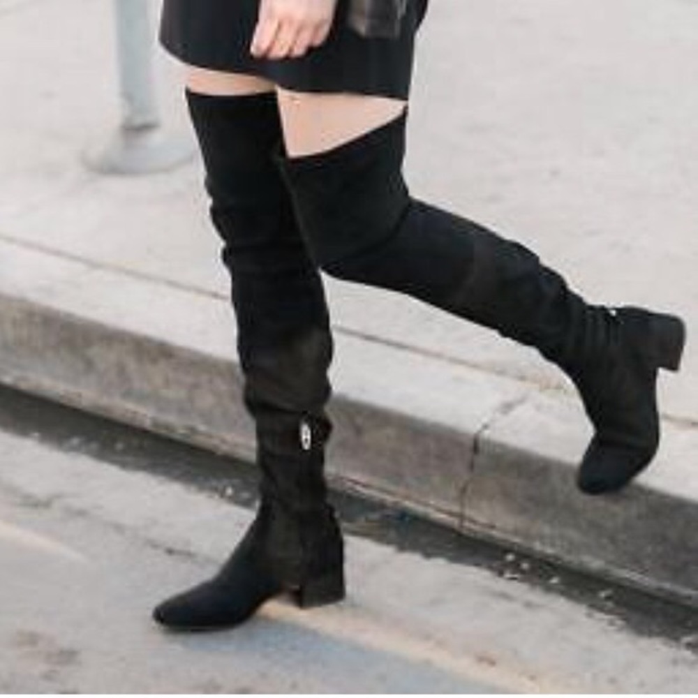 Dolce Vita Jimmy Boots Black Stella Suede